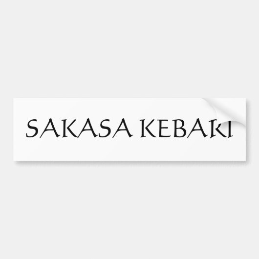Sakasa Kebari バンパーステッカー (正面)