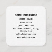 SAKE 酒 スクエア名刺 (裏面)