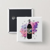 "Sake & Waves – Japanese Aesthetic badge " 缶バッジ (正面&裏面)