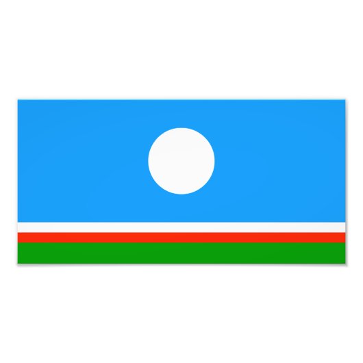 Sakha Flag フォトプリント (正面)