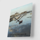 Sakonnetポイント、小さいコンプトン、RI スクエア壁時計 (傾斜)