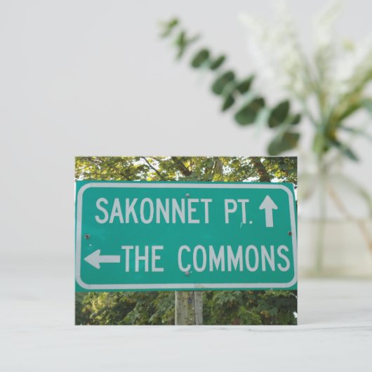 Sakonnet Point、The Commons、Little Compton、RI ポストカード (スタンド正面)