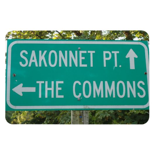 Sakonnet Point, The Commons - Little Compton, RI マグネット (横)