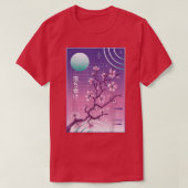 Sakura 80s 90s Japanese Cherry Blossom Vaporwave A Tシャツ (デザイン正面)