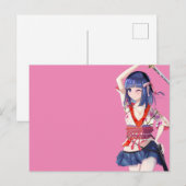 Sakura and a female samurai ポストカード (正面/裏面)