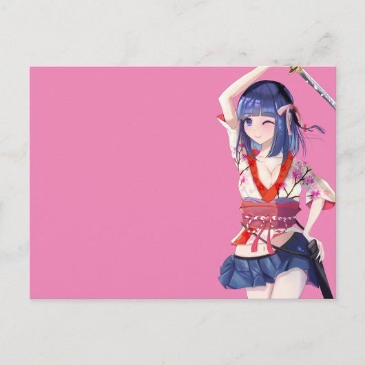 Sakura and a female samurai ポストカード (正面)