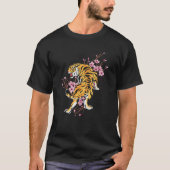 Sakura Asia Jungle Animal Tiger  Tシャツ (正面)