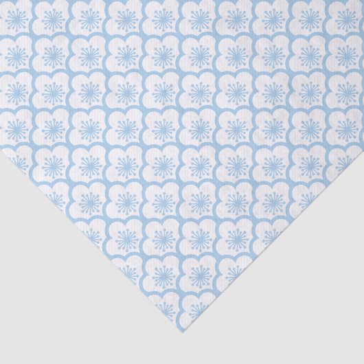 Sakura Baby Blue - White 薄葉紙 (詳細)