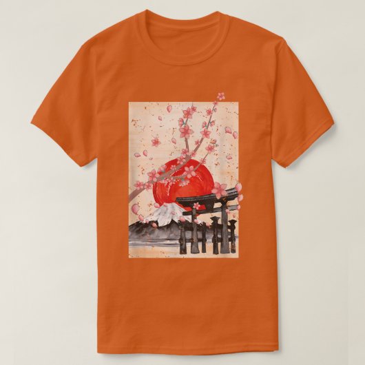Sakura Blossom Japanese Culture Pink Flower Cherry Tシャツ (デザイン正面)