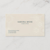 Sakura Business Card – Minimal Japanese Premium  名刺 (正面)