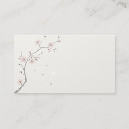 Sakura Business Card – Minimal Japanese Premium  名刺 (裏面)