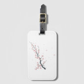 Sakura Cherry Blossom Branch Luggage Tag ラゲッジタグ (正面縦)