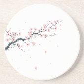 Sakura Cherry Blossom Branch Sandstone Coaster コースター (正面)
