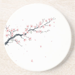 Sakura Cherry Blossom Branch Sandstone Coaster コースター