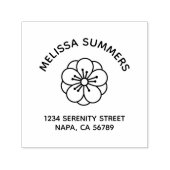 Sakura Cherry Blossom Flower Arch Address セルフインキングスタンプ (デザイン)