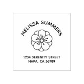 Sakura Cherry Blossom Flower Arch Address ラバースタンプ (インプリント)