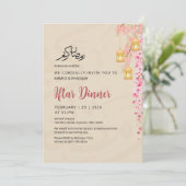 Sakura Cherry Blossom & Golden Lanterns Iftar 招待状 (スタンド正面)