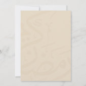 Sakura Cherry Blossom & Golden Lanterns Iftar 招待状 (裏面)