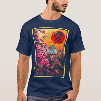 Sakura Cherry Blossom Japanese Tokyo Sun Pigeons K Tシャツ