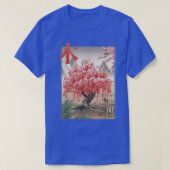 Sakura Cherry Blossom Tree Japanese art nature  Tシャツ (デザイン正面)