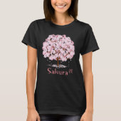 Sakura Cherry Blossom Tree Japanese Symbol of Beau Tシャツ (正面)
