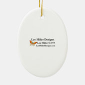 Sakura Cherry Blossoms Pale Pink セラミックオーナメント (裏面)