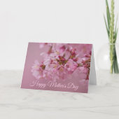 Sakura Cherry Blossoms Pale Pink Reflections カード (正面)