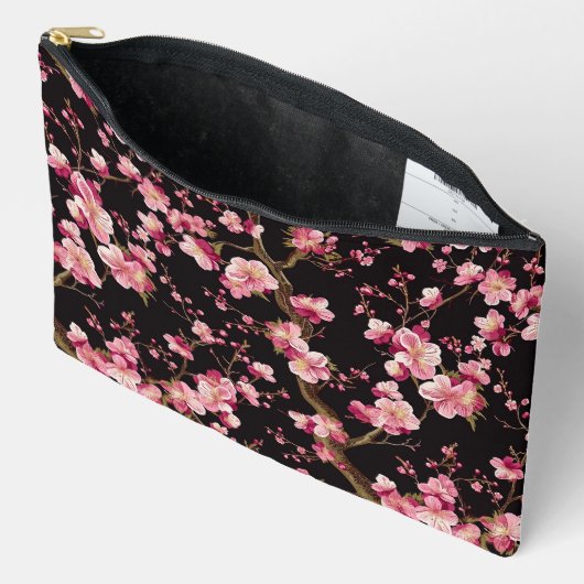 Sakura Chery Blosom Pattern  アクセサリーポーチ (見開き)