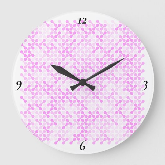 Sakura Drift – Soft Bloom ラージ壁時計 (正面)