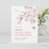 Sakura flowers bloom graduation 招待状 (スタンド正面)