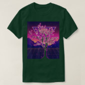 Sakura Japan Flower Synthwave Vaporwave Cherry Blo Tシャツ (デザイン正面)