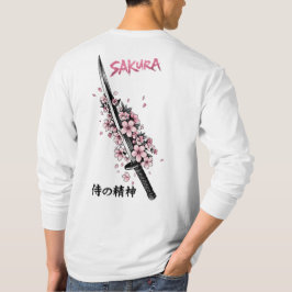 Sakura Katana Japanese Aesthetic Streetwear Tシャツ