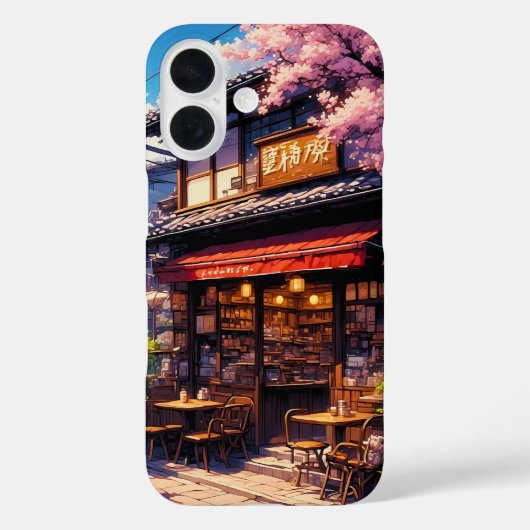 Sakura Kissa - Cherry Blossom Café Case-Mate iPhoneケース (裏面)
