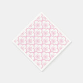 Sakura Light Pink - White スタンダードカクテルナプキン (角)
