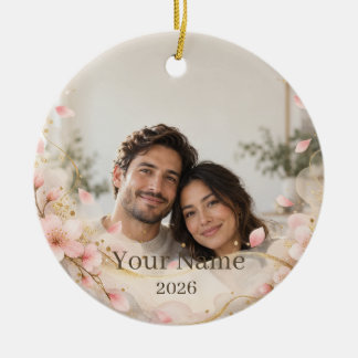 Sakura Mist Custom Photo Ornament セラミックオーナメント