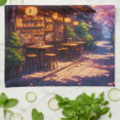 Sakura no Machikado - Cherry Blossom Street キッチンタオル (折り畳み)