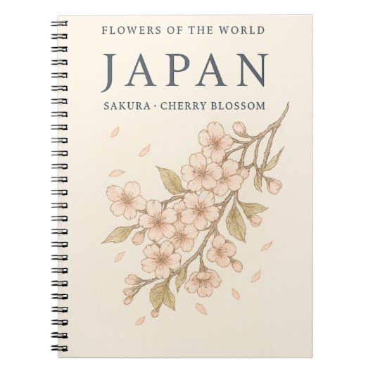 Sakura Notebook – 日本の桜 ノートブック (正面)