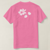 Sakura or Japanese Cherry Blossom Kanji Tシャツ (デザイン裏面)