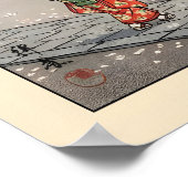 Sakura Pagoda Art Print Vintage Japanese Garden ポスター (角)