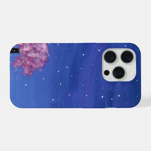 Sakura Painting Phone Case iPhoneケース (裏面横)