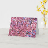 Sakura Pink Cherry Blossom  Mother's Day カード (黄色い花)