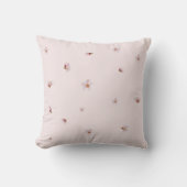 Sakura Pink Japanese Cherry Blossom Floral Pattern クッション (正面)