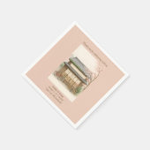 sakura traditional tea house destination wedding スタンダードカクテルナプキン (角)