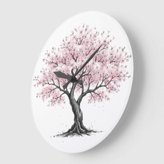 Sakura Tree Clock ラージ壁時計 (傾斜)