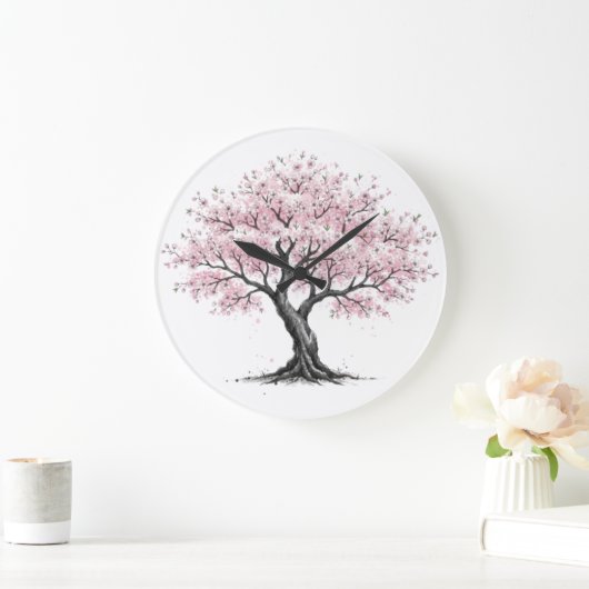 Sakura Tree Clock ラージ壁時計 (ホーム)