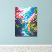 Sakura Utsuru Seiryū  キャンバスプリント (インサイチュ (ウッドフロア))