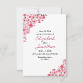 Sakura Wedding – Cherry Blossom Themed セーブザデート (正面)