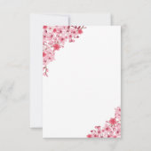 Sakura Wedding – Cherry Blossom Themed セーブザデート (裏面)