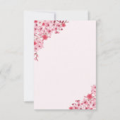 Sakura Wedding – Cherry Blossom Themed セーブザデート (裏面)