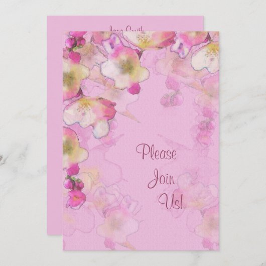 Sakura Wedding Invitation 招待状 (正面/裏面)